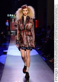 204339 Marineau Starface 2016-01-27 325 rue St MARTIN Paris France Paris Fashion week. Defilé Haute Couture Printemps été 2016 Jean Paul Gautier. Jean Paul Gaultier, Couture spring-summer 2016, Paris, France Editorial use only _sans_perso  Copyright: xMarineaux STAR_204339_004