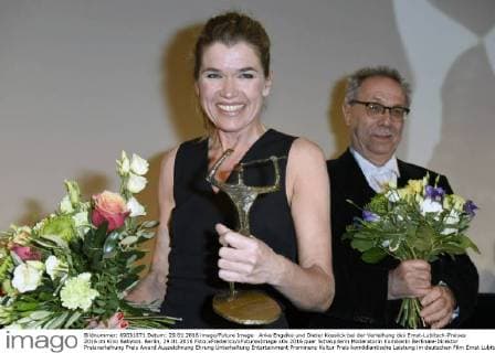 Anke Engelke und Dieter Kosslick bei der Verleihung des Ernst-Lubitsch-Preises 2016 im Kino Babylon. Berlin, 29.01.2016 Foto:xFredericx xFuturexImage