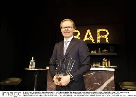 01.02.2016, Berlin, Deutschland, GER, AHGZ (Allgemeine Hotel- und Gastronomie Zeitung) zeichnet Hotelier des Jahres aus .Foto: Frank Marrenbach ist der Hotelier des Jahres. Seit 2008 ist Frank Marrenbach CEO der Oetker Collection mit derzeit neun einzigartigen Hotels sowie seit dem Jahr 2000 geschäftsführender Direktor des Brenners Park-Hotel und Spa in Baden-Baden.