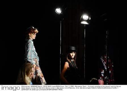 Feb. 2, 2016 - Barcelona, Spain - A models parading in the catwalk wearing Manuel Bolao designs during 080 Barcelona fashion show, in Barcelona, 2nd of February, 2016. Barcelona Spain  - ZUMAn230