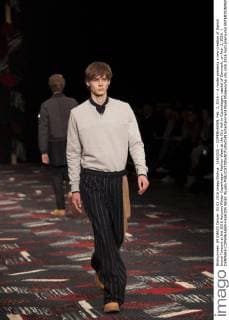 (160203) -- COPENHAGEN, Feb. 3, 2016 -- A model presents a new creation of Danish brand Tonsure at the 2016 Autumn Winter Copenhagen Fashion Week at the City Hall in Copenhagen, capital of Denmark, on Feb. 3, 2016. ) DENMARK-COPENHAGEN-FASHION WEEK WuxBo 