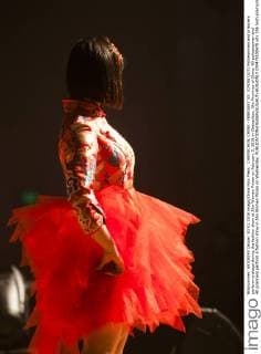 CHANGCHUN, CHINA - FEBRUARY 03: (CHINA OUT) Policewomen and prisoners perform onstage during the fashion show at Jilin Women Prison on February 3, 2016 in Changchun, Jilin Province of China. 40 policewomen and 40 prisoners perform a fashion show in Jilin Women Prison on Wednesday.  CFP479100478
