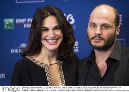 Helena Noguerra, nominee for best actress in a second part for Alleluia and Fabrice Du Welz, nominne for best dircetor for Alleluia seen at the photocall at the arrivals at the sixth edition of the Magritte du Cinema awards ceremony, Saturday 06 February 2016, in Brussels. The awards are rewarded to movies of Belgian French-speaking producers.  LAURIExDIEFFEMBACQ 04788861