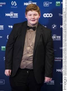 David Thielemans, nominee for the best promissing actor for Bouboule seen at the photocall at the arrivals at the sixth edition of the Magritte du Cinema awards ceremony, Saturday 06 February 2016, in Brussels. The awards are rewarded to movies of Belgian French-speaking producers.  LAURIExDIEFFEMBACQ 04789015