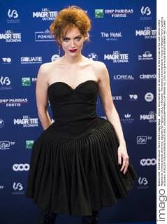 actress Erika Sainte seen at the photocall at the arrivals at the sixth edition of the Magritte du Cinema awards ceremony, Saturday 06 February 2016, in Brussels. The awards are rewarded to movies of Belgian French-speaking producers.  LAURIExDIEFFEMBACQ 04789006