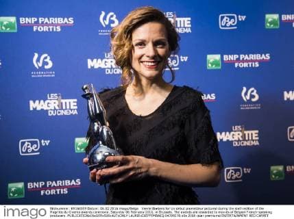Veerle Baetens for Un debut prometteur pictured during the sixth edition of the Magritte du Cinema awards ceremony, Saturday 06 February 2016, in Brussels. The awards are rewarded to movies of Belgian French-speaking producers.  LAURIExDIEFFEMBACQ 04789276