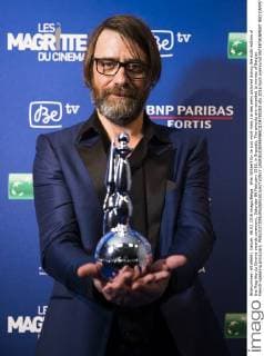Wim Willaert for Je suis mort mais j ai des amis pictured during the sixth edition of the Magritte du Cinema awards ceremony, Saturday 06 February 2016, in Brussels. The awards are rewarded to movies of Belgian French-speaking producers.  LAURIExDIEFFEMBACQ 04789283