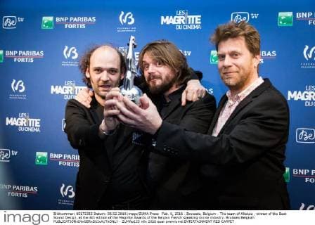 Feb. 6, 2016 - Brussels, Belgium - The team of Alleluia , winner of the Best Sound Design, at the 6th edition of the Magritte Awards of the Belgian French speaking movie industry. Brussels Belgium - ZUMAp133