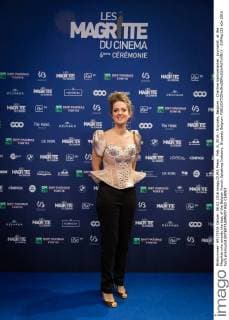 Feb. 6, 2016 - Brussels, Belgium - Charline Vanhoenacker, journalist, at the Magritte who awards the best of the Belgian French Speaking Industry. Brussels Belgium - ZUMAp133