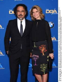 Feb. 6, 2016 - Century City, California, U.S. - Alejandro Gonzalez Inarritu & Maria Eladia Hagerman arrives for the 68th Annual Directors Guild Awards at the Hyatt. Regency Century Plaza Hotel Century City U.S. - ZUMAo05_