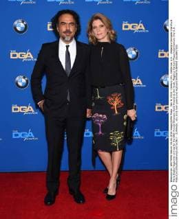 Feb. 6, 2016 - Century City, California, U.S. - Alejandro Gonzalez Inarritu & Maria Eladia Hagerman arrives for the 68th Annual Directors Guild Awards at the Hyatt. Regency Century Plaza Hotel Century City U.S. - ZUMAo05_