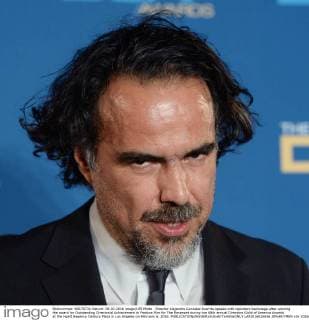 Director Alejandro Gonzalez Inarritu speaks with reporters backstage after winning the award for Outstanding Directorial Achievement in Feature Film for The Revenant during the 68th annual Directors Guild of America Awards at the Hyatt Regency Century Plaza in Los Angeles on February 6, 2016.  LAP2016020656 JIMxRUYMEN