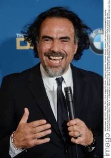 Director Alejandro Gonzalez Inarritu speaks with reporters backstage after winning the award for Outstanding Directorial Achievement in Feature Film for The Revenant during the 68th annual Directors Guild of America Awards at the Hyatt Regency Century Plaza in Los Angeles on February 6, 2016.  LAP2016020659 JIMxRUYMEN