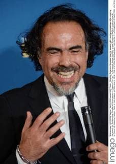 Director Alejandro Gonzalez Inarritu speaks with reporters backstage after winning the award for Outstanding Directorial Achievement in Feature Film for The Revenant during the 68th annual Directors Guild of America Awards at the Hyatt Regency Century Plaza in Los Angeles on February 6, 2016.  LAP2016020660 JIMxRUYMEN