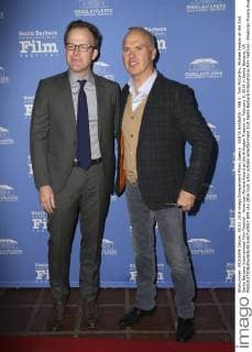 SANTA BARBARA - FEB 5: Tom McCarthy, Michael Keaton at the 31st Santa Barbara International Film Festival - American Riviera Award at the Arlington Theatre on February 5, 2016 in Santa Barbara, CA  HPA