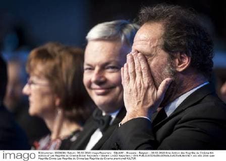 SQUARE - Brussels - Belgium - 06.02.2016 6me Ždition des Magritte du CinŽma 6th edition of Les Magritte du Cinema Didier Reynders - Vincent Lindon Reporters GYS 