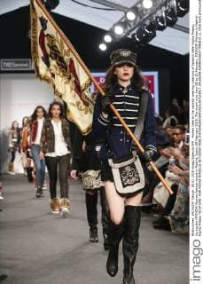 Models take to the catwalk wearing creations of Spanish label Highly Preppy, during the MFSHOW Woman fashion event in Madrid, Spain, 08 February 2016. The event runs from 08 to 10 February. MFSHOW Woman in Madrid - Highly Preppy !ACHTUNG: NUR REDAKTIONELLE NUTZUNG!  20160208-635905556377095815