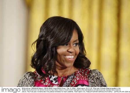 Feb. 8, 2016 - Washington, D.C, U.S - First lady Michelle Obama speaks in the State Dining Room at the White House during a Black History month event highlighting the contributions African American women have made to dance. The First Lady hosted a day-long dance workshop for local students. Washington U.S. - ZUMAc140