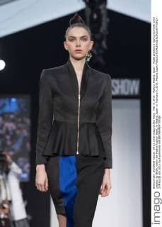 Feb. 9, 2016 - Madrid, Madrid, Spain - Model presents a Spring-Summer 2016 creation by BREA, within the Madrid Fashion Week, in Madrid, Spain on February 9, 2016. Madrid Spain  - ZUMAn230