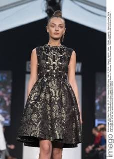Feb. 9, 2016 - Madrid, Madrid, Spain - Model presents a Spring-Summer 2016 creation by BREA, within the Madrid Fashion Week, in Madrid, Spain on February 9, 2016. Madrid Spain  - ZUMAn230