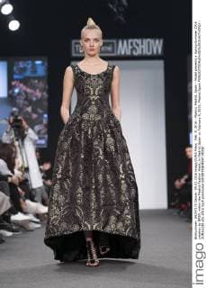 Feb. 9, 2016 - Madrid, Madrid, Spain - Model presents a Spring-Summer 2016 creation by BREA, within the Madrid Fashion Week, in Madrid, Spain on February 9, 2016. Madrid Spain  - ZUMAn230