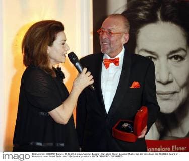 Hannelore Elsner, Leonard Mueller bei der Verleihung des ASKANIA-Award im Kempinski Hotel Bristol Berlin.
