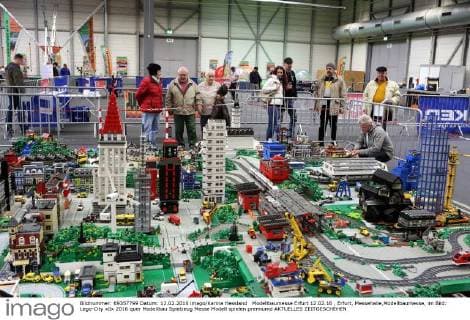 Modellbaumesse Erfurt 12.02.16 , Erfurt, Messehalle,Modellbaumesse, im Bild: Lego-City
