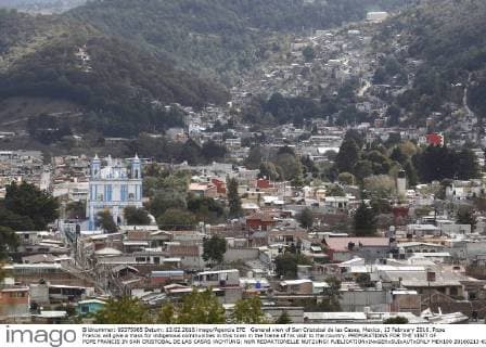 General view of San Cristobal de las Casas, Mexico, 13 February 2016. Pope Francis will give a mass for indigenous communities in this town in the frame of his visit to the country. PREPARATIONS FOR THE VISIT OF POPE FRANCIS IN SAN CRISTOBAL DE LAS CASAS !ACHTUNG: NUR REDAKTIONELLE NUTZUNG!  MEX100 20160213-635909886856231654