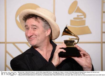 Musician Jon Cleary, winner of the Best Regional Roots Music Album for Go Go Juice , appears backstage during the 58th annual Grammy Awards held at Staples Center in Los Angeles on February 15, 2016.  LAP20160215838 PHILxMCCARTEN