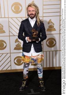 Producer Shawn Everett, winner of the Best Engineered Album, Non-Classical, appears backstage during the 58th annual Grammy Awards held at Staples Center in Los Angeles on February 15, 2016.  LAP20160215870 PHILxMCCARTEN