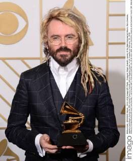 Producer Shawn Everett, winner of the Best Engineered Album, Non-Classical, appears backstage during the 58th annual Grammy Awards held at Staples Center in Los Angeles on February 15, 2016.  LAP20160215871 PHILxMCCARTEN