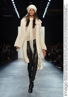A model on the runway at the Thomas Wylde 2016 Collection at The Dock, Skylight at Moynihan Station during Fall 2016 New York Fashion Week on February 15, 2016 in New York City.  NYP20160215873 ANDREAxHANKS