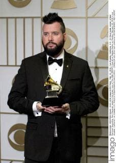 Feb. 15, 2016 - Los Angeles, California, U.S - DJ Dave Aude, winner of Best Remixed Recording, Non-Classical, poses in the press room of The 58th GRAMMY Awards at Staples Center on Monday February 15, 2016 in Los Angeles, California. Los Angeles U.S. - ZUMAp124