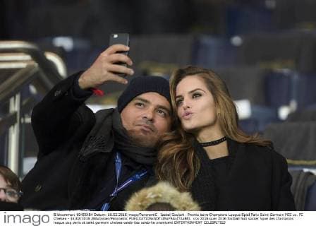 Izabel Goulart - Promis beim Champions League Spiel Paris Saint Germain PSG vs. FC Chelsea - 16 02 2016 JBAutissier Panoramic 