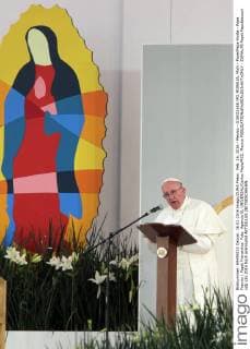 Feb. 16, 2016 - Mexico - G16021658.JPG.MORELIA, Mich.- Pope Papa-Visita.- Pope Francis Papst Franziskus Foto: Agencia EL UNIVERSAL Carlos Mejia RCC. Mexico  - ZUMAu78