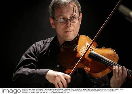 TEHRAN, Feb. 16, 2016 -- A German musician performs at a concert during the 31st Fadjr International Music Festival in Tehran, Iran, Feb. 16, 2016. ) IRAN-TEHRAN-INTERNATIONAL MUSIC FESTIVAL AhmadxHalabisaz 