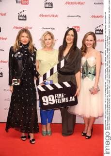 Ursula Karven, Anika Decker, Bettina Zimmermann und Inez Bjoerg David beim 99 Fire-Films-Award 2016 im Rahmen der 66. Berlinale am 18.02.2016 in Berlin 99Fire - Films - Award 2016 in Berlin 