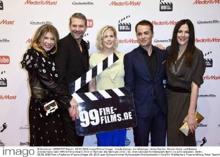 Ursula Karven, Kai Wiesinger, Anika Decker, Nikolai Kinski und Bettina Zimmermann beim 99Fire-Films-Award 2016 im Rahmen der Berlinale 2016 66. Internationale Filmfestspiele Berlin im Admiralspalast. Berlin, 18.02.2016 Foto:xFredericx xFuturexImage