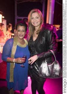 Maren Gilzer mit Gast beim 99Fire-Films-Award 2016 im Rahmen der Berlinale 2016 66. Internationale Filmfestspiele Berlin im Admiralspalast. Berlin, 18.02.2016 Foto:xFredericx xFuturexImage