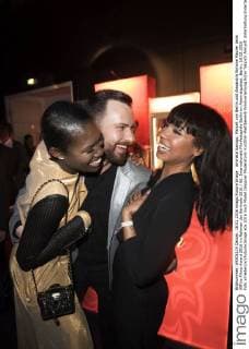 Aminata Sanogo, Marcell von Berlin und Alexandra Simone Maurer beim 99Fire-Films-Award 2016 im Rahmen der Berlinale 2016 66. Internationale Filmfestspiele Berlin im Admiralspalast. Berlin, 18.02.2016 Foto:xFredericx xFuturexImage