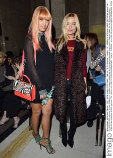 Feb. 19, 2016 - London, London, UK - AMBER LE BON and LAURA WHITMORE attend the FELDER FELDER Autumn Winter 2016 show. Models, buyers, celebrities and the stylish descend upon London Fashion Week for the Autumn Winters 2016 clothes collection shows. London, UK. London UK  - ZUMAl94_