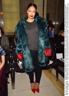 Feb. 19, 2016 - London, London, UK - SARAH JANE CRAWFORD attends the FELDER FELDER Autumn Winter 2016 show. Models, buyers, celebrities and the stylish descend upon London Fashion Week for the Autumn Winters 2016 clothes collection shows. London, UK. London UK  - ZUMAl94_