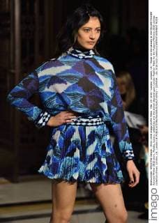 Feb. 19, 2016 - London, London, UK - Model on the catwalk at the FELDER FELDER Autumn Winter 2016 show. Models, buyers, celebrities and the stylish descend upon London Fashion Week for the Autumn Winters 2016 clothes collection shows. London, UK. London UK  - ZUMAl94_