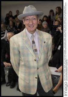 . 20 02 2016. London, United Kingdom. Milliner Stephen Jones at the Jasper Conran show at London Fashion Week A W 2016-Day two.  xStephenxLockx xi-Imagesx IIM-12011-0022