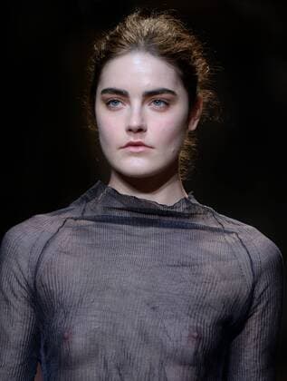 . 20 02 2016. London, United Kingdom. Barbara Casasola show at London Fashion Week A W 2016-Day Two. The Barbara Casasola Autumn Winter 2016, collection on day 2 of London Fashion Week.  xAndrewxParsonsx xi-Imagesx IIM-12009-0009