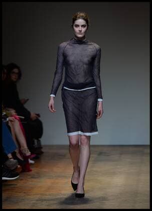 . 20 02 2016. London, United Kingdom. Barbara Casasola show at London Fashion Week A W 2016-Day Two. The Barbara Casasola Autumn Winter 2016, collection on day 2 of London Fashion Week.  xAndrewxParsonsx xi-Imagesx IIM-12009-0010