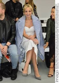 Feb. 20, 2016 - London, London, UK - HELEN GEORGE attends the JASPER CONRAN Autumn Winter 2016 show. Models, buyers, celebrities and the stylish descend upon London Fashion Week for the Autumn Winters 2016 clothes collection shows. London, UK. London UK  - ZUMAl94_