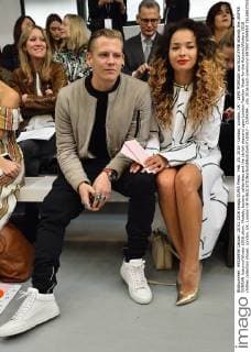 Feb. 20, 2016 - London, London, UK - LEWI MORGAN and ELLA EYRE attends the JASPER CONRAN Autumn Winter 2016 show. Models, buyers, celebrities and the stylish descend upon London Fashion Week for the Autumn Winters 2016 clothes collection shows. London, UK. London UK  - ZUMAl94_