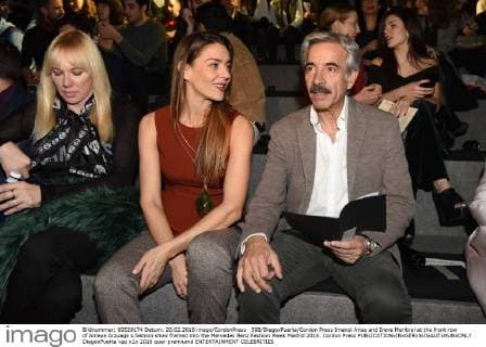 588 DiegoxPuerta Cordon Press Imanol Arias and Irene Meritxel at the front row of Amaya Arzuaga s fashion show framed into the Mercedes Benz Fashion Week Madrid 2016. Cordon Press  DiegoxPuerta
