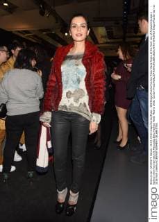 588 DiegoxPuerta Cordon Press Maria Reyes at the front row of Amaya Arzuaga s fashion show framed into the Mercedes Benz Fashion Week Madrid 2016. Cordon Press  DiegoxPuerta